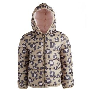 Packable Pals! Leopard Print Puffer Jacket- Girls Size 6